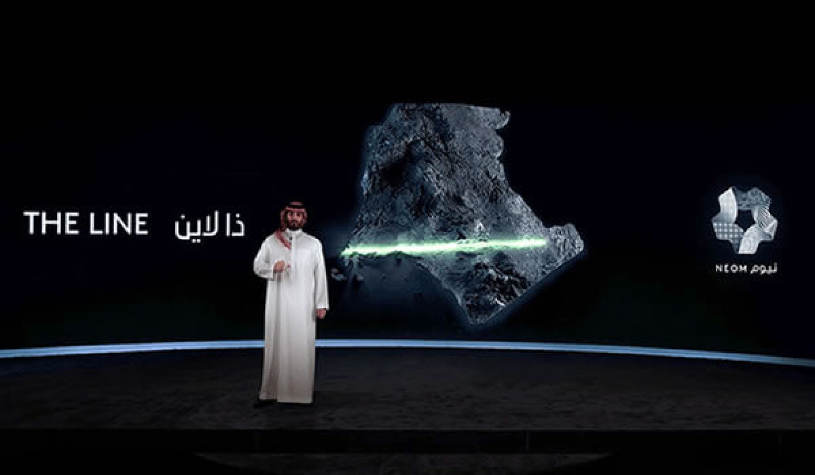 صاحب السمو الملكي الأمير محمد بن سلمان يطلق مشروع “ذا لاين”